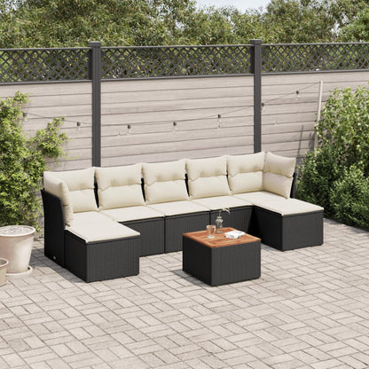 8 Piece Garden Sofa Set With Cushions Grey Poly Rattan