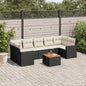 8 Piece Garden Sofa Set With Cushions Grey Poly Rattan