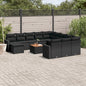 13 Piece Garden Sofa Set With Cushions Poly Rattan