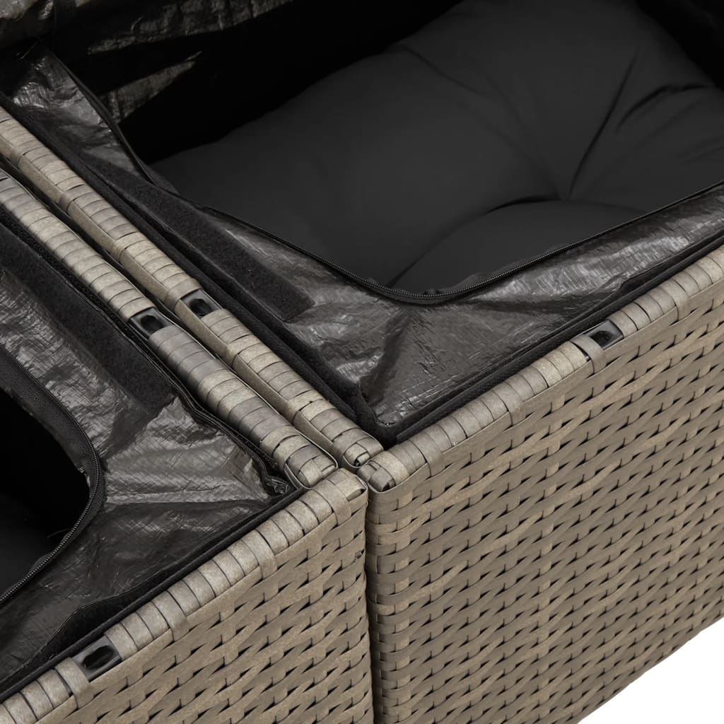 13 Piece Garden Sofa Set With Cushions Poly Rattan