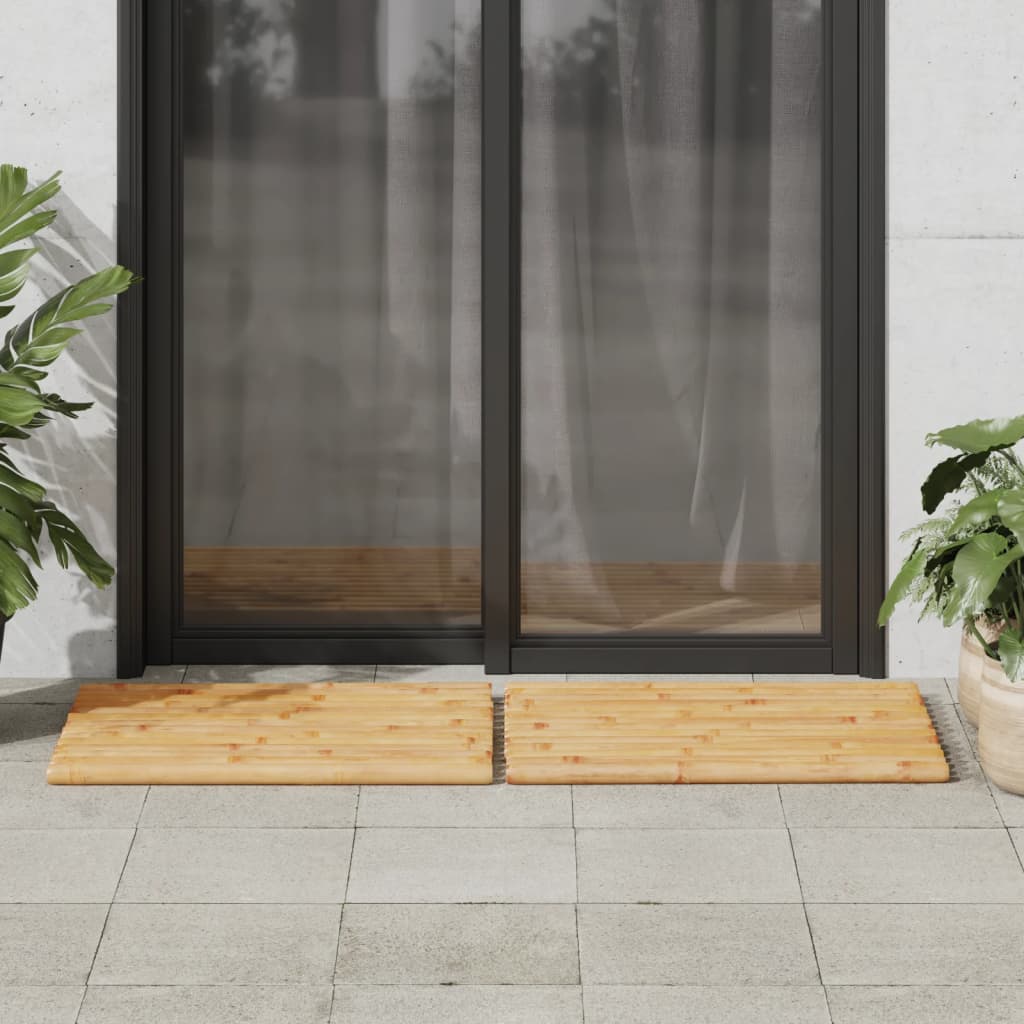 Bath Mats 2 Pcs Bamboo