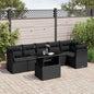 7 Piece Garden Sofa Set With Cushions Poly Rattan