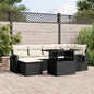 7 Piece Garden Sofa Set With Cushions Poly Rattan