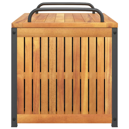 Outdoor Cushion Box Solid Wood Acacia And Steel