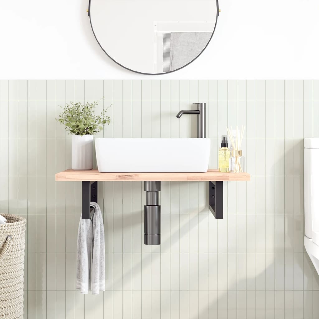 Shelf Brackets For Washbasin 2 Pcs Steel
