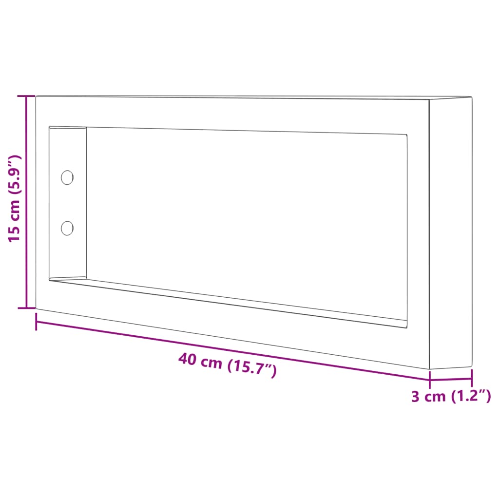 Shelf Brackets For Washbasin 2 Pcs Steel