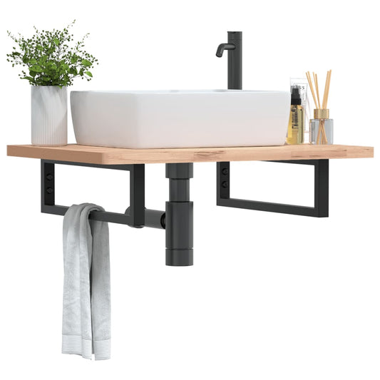 Shelf Brackets For Washbasin 2 Pcs Steel