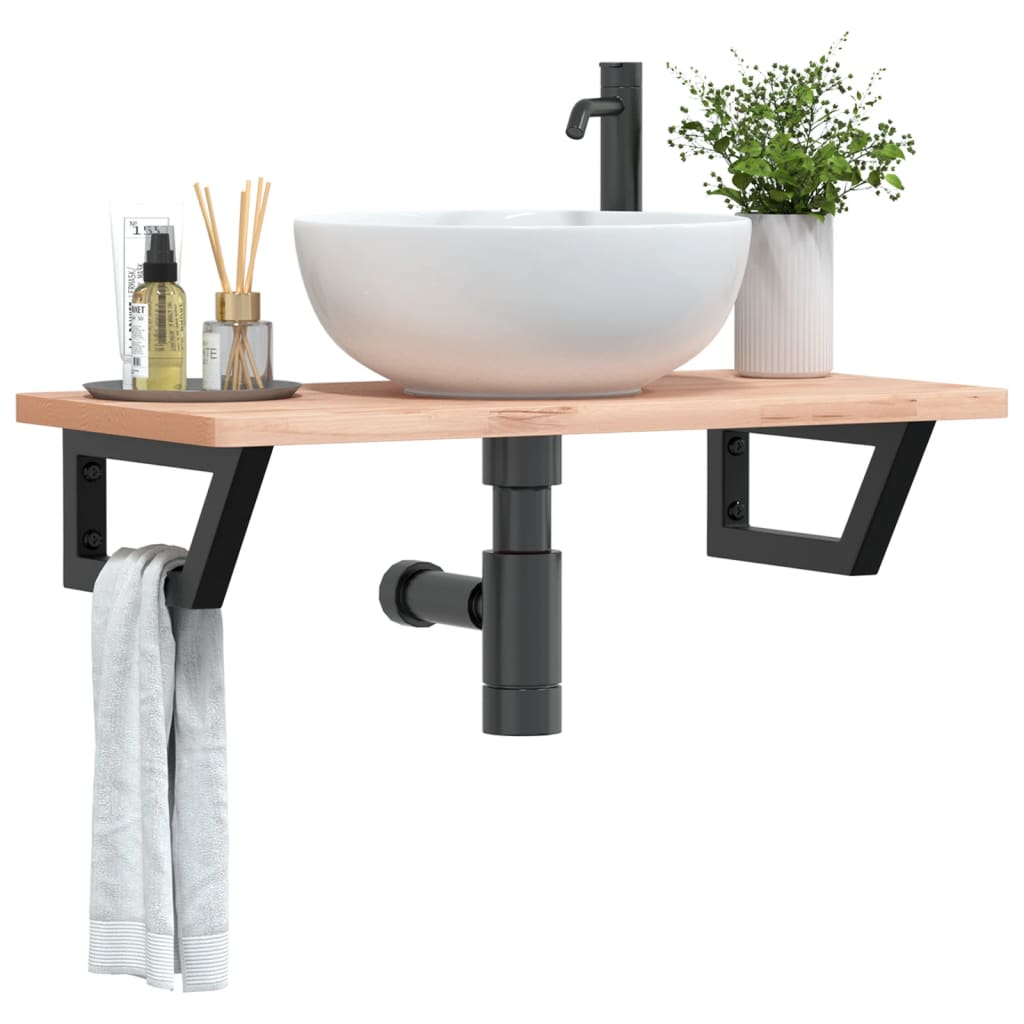 Shelf Brackets For Washbasin 2 Pcs Steel