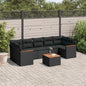 8 Piece Garden Sofa Set With Cushions Poly Rattan