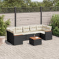 8 Piece Garden Sofa Set With Cushions Poly Rattan