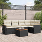 6 Piece Garden Sofa Set With Cushions Poly Rattan