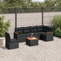 6 Piece Garden Sofa Set With Cushions Poly Rattan