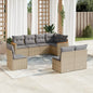 8 Piece Garden Sofa Set With Cushions Poly Rattan