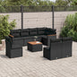 8 Piece Garden Sofa Set With Cushions Poly Rattan