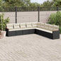 10 Piece Garden Sofa Set With Cushions Poly Rattan