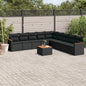 10 Piece Garden Sofa Set With Cushions Poly Rattan