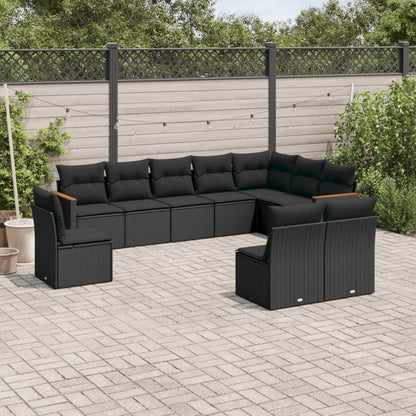 11 Piece Garden Sofa Set With Cushions Poly Rattan
