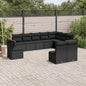 11 Piece Garden Sofa Set With Cushions Poly Rattan