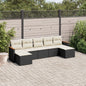7 Piece Garden Sofa Set With Cushions Poly Rattan