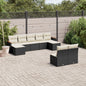10 Piece Garden Sofa Set With Cushions Poly Rattan