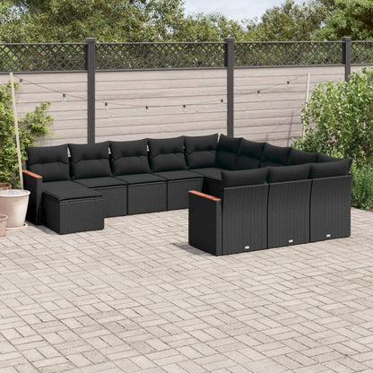 12 Piece Garden Sofa Set With Cushions Poly Rattan