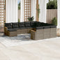 12 Piece Garden Sofa Set With Cushions Poly Rattan