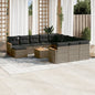 12 Piece Garden Sofa Set With Cushions Poly Rattan