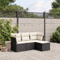 4 Piece Garden Sofa Set With Cushions Poly Rattan