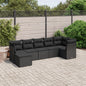 8 Piece Garden Sofa Set With Cushions Poly Rattan