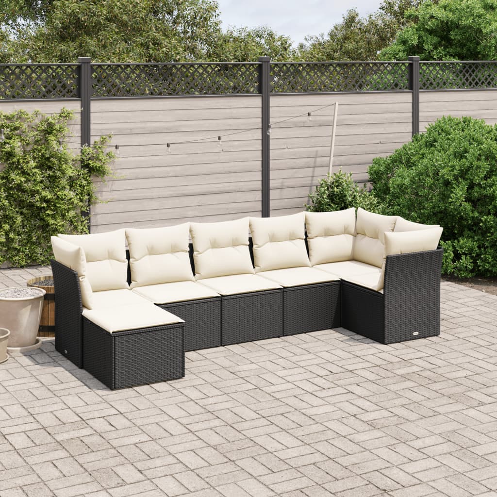 8 Piece Garden Sofa Set With Cushions Poly Rattan