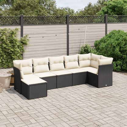 8 Piece Garden Sofa Set With Cushions Poly Rattan