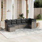8 Piece Garden Sofa Set With Cushions Poly Rattan