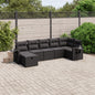 7 Piece Garden Sofa Set With Cushions Poly Rattan