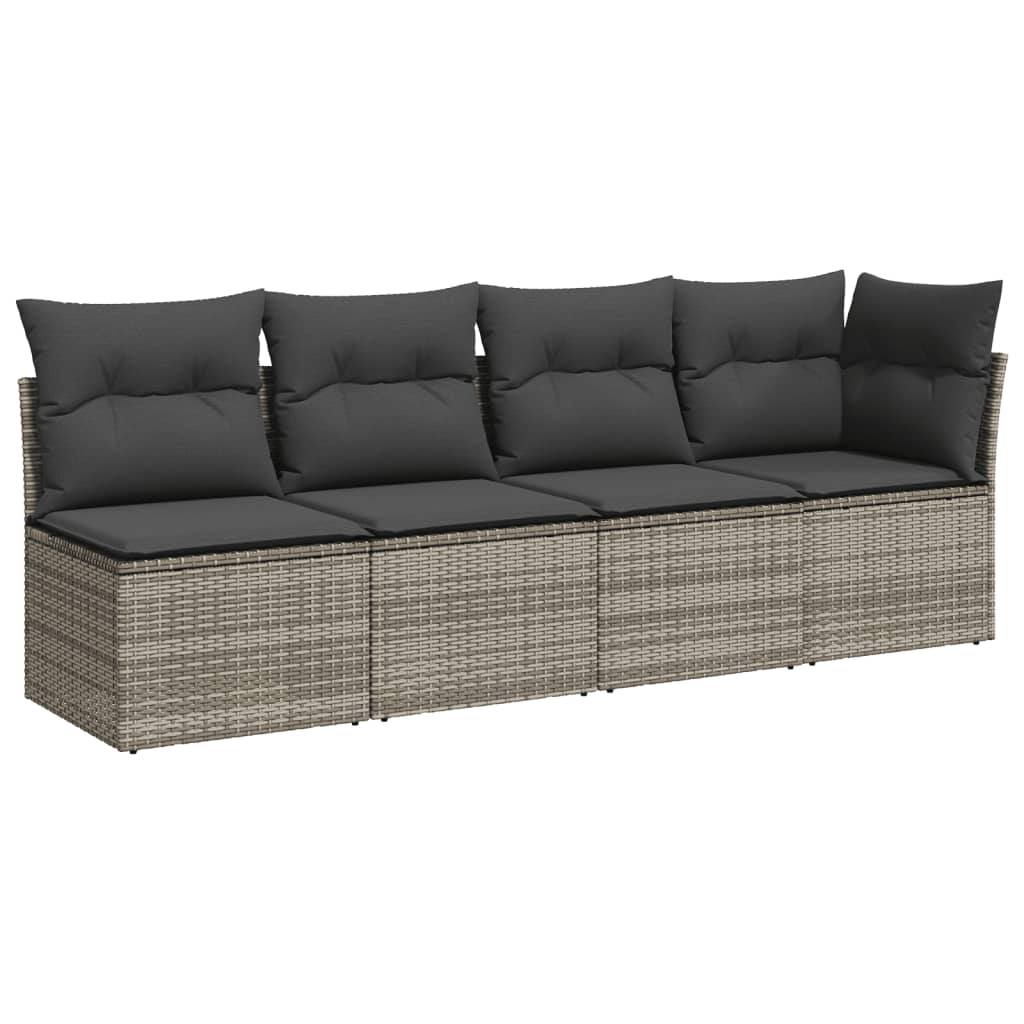 8 Piece Garden Sofa Set With Cushions Poly Rattan