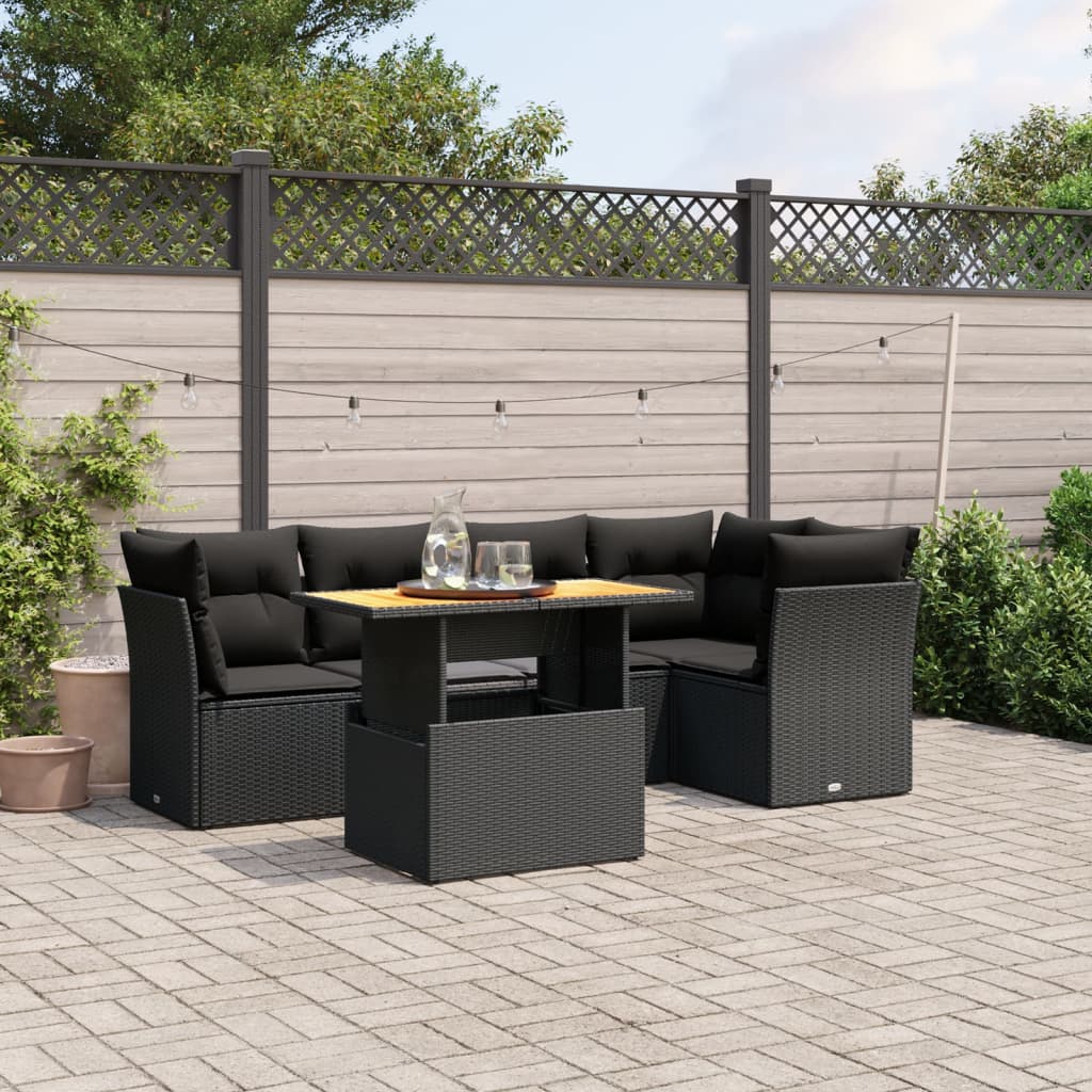 5 Piece Garden Sofa Set With Cushions Grey Poly Rattan