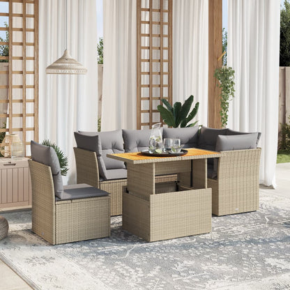 5 Piece Garden Sofa Set With Cushions Grey Poly Rattan