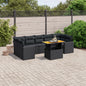 8 Piece Garden Sofa Set With Cushions Poly Rattan