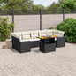 8 Piece Garden Sofa Set With Cushions Poly Rattan