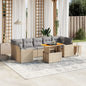 8 Piece Garden Sofa Set With Cushions Poly Rattan