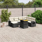 8 Piece Garden Sofa Set With Cushions Grey Poly Rattan