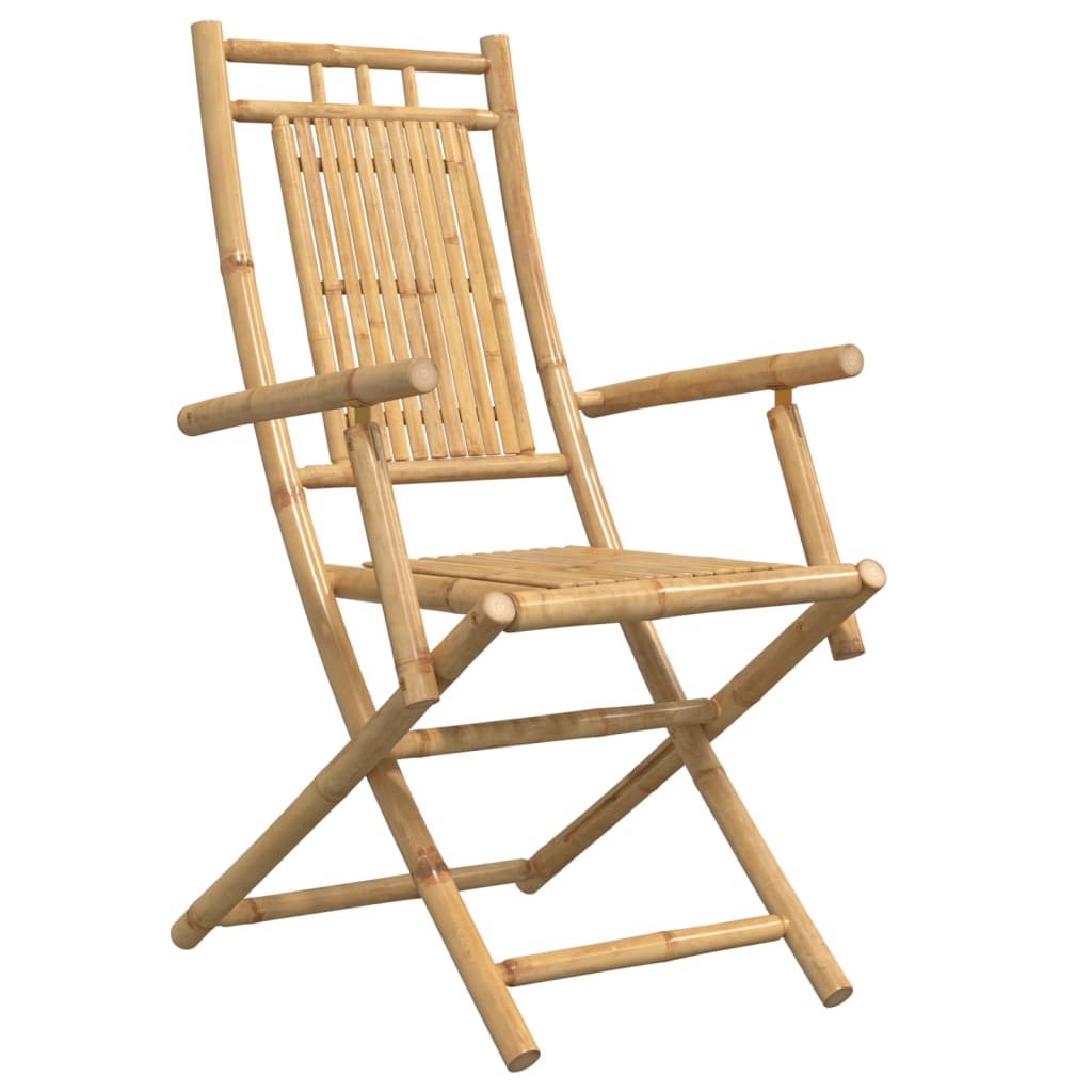 Folding Garden Chairs 4 Pcs 53X66X99 Cm Bamboo