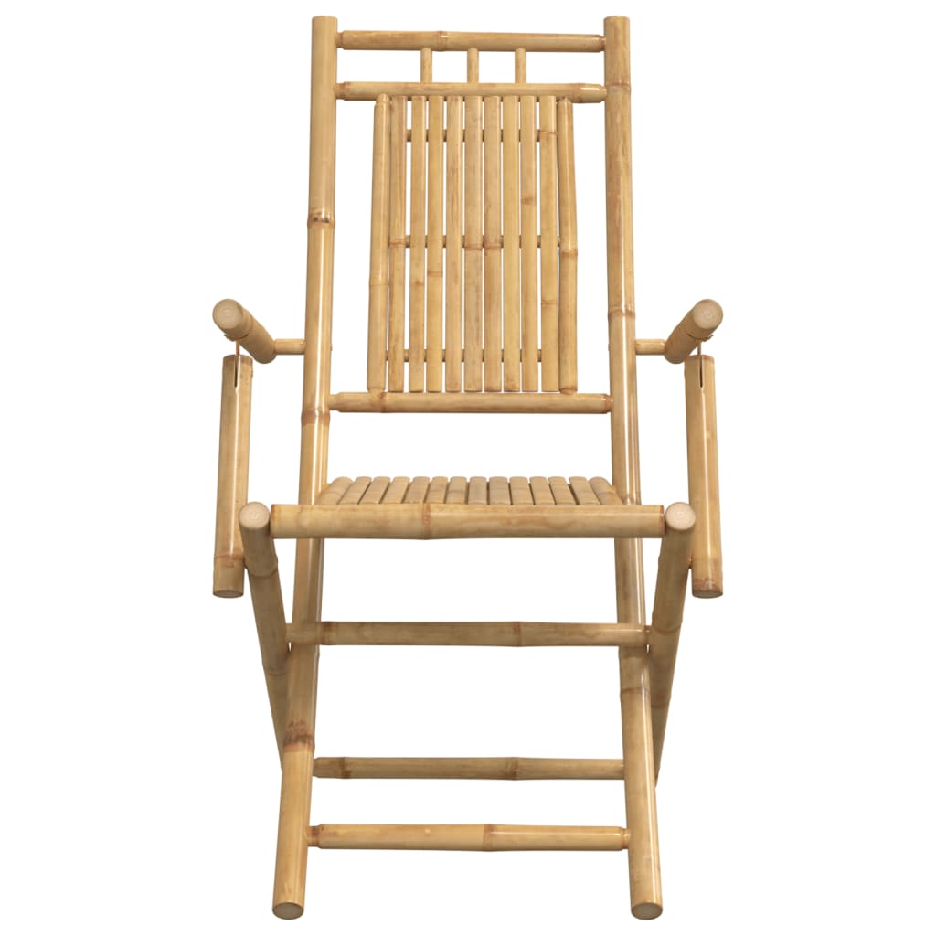 Folding Garden Chairs 4 Pcs 53X66X99 Cm Bamboo