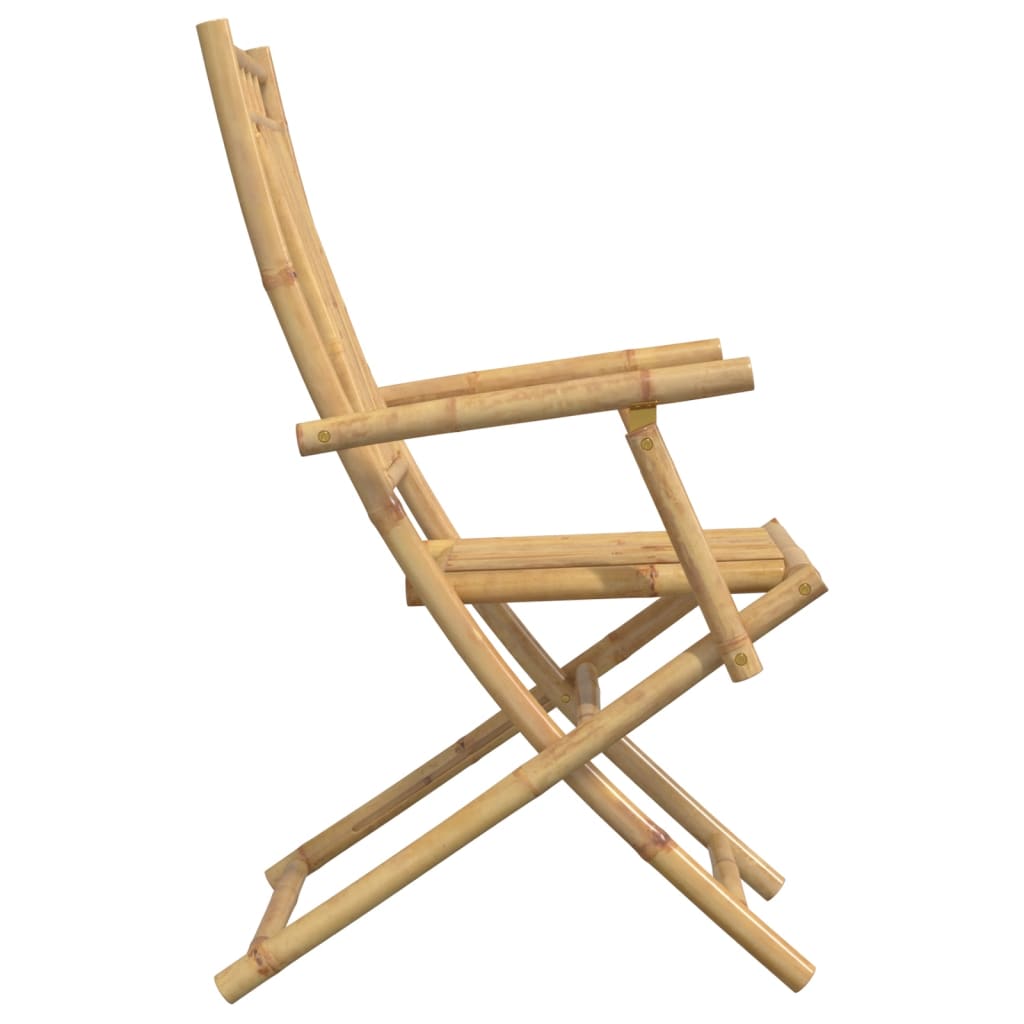 Folding Garden Chairs 4 Pcs 53X66X99 Cm Bamboo