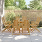Folding Garden Chairs 4 Pcs 53X66X99 Cm Bamboo