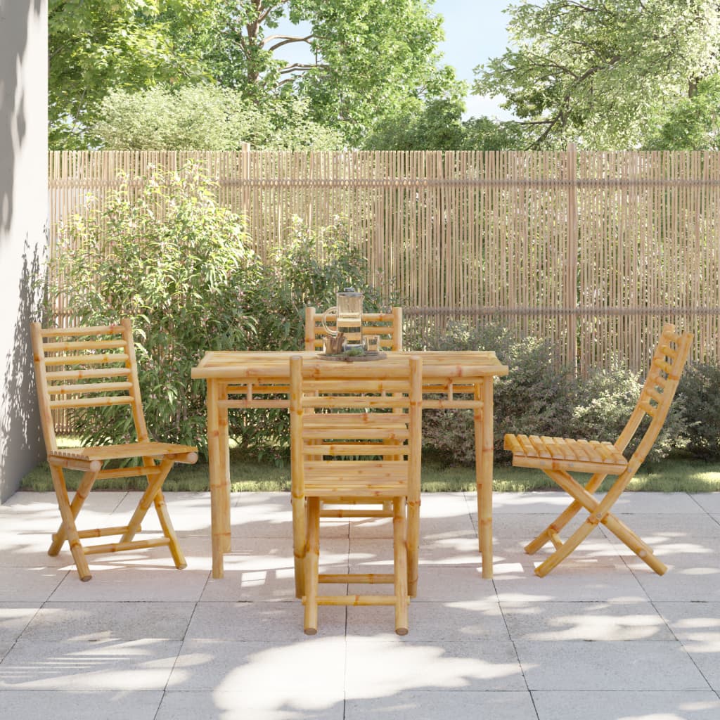 Folding Garden Chairs 8 Pcs 43X54X88 Cm Bamboo