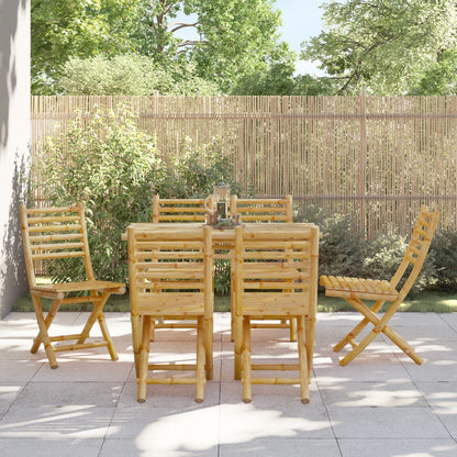 Folding Garden Chairs 8 Pcs 43X54X88 Cm Bamboo