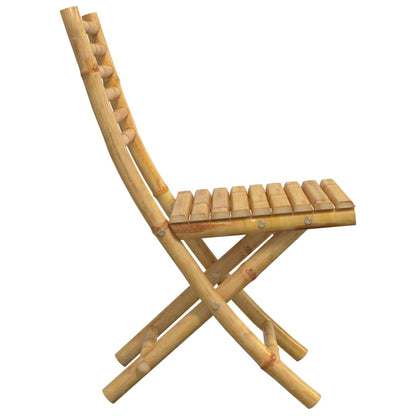 Folding Garden Chairs 8 Pcs 43X54X88 Cm Bamboo