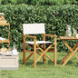 Folding Director's Chair Solid Wood Teak