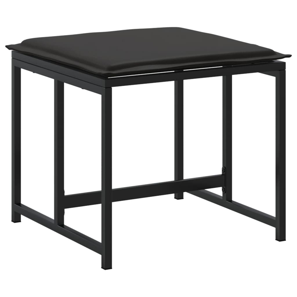 Garden Stools With Cushions 4 Pcs