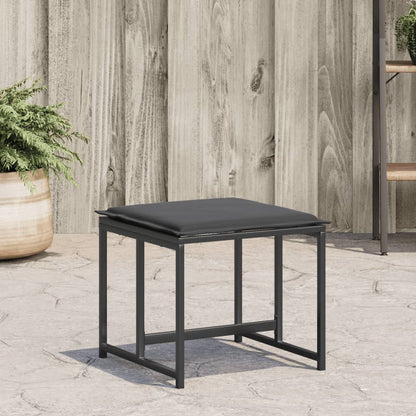 Garden Stools With Cushions 4 Pcs